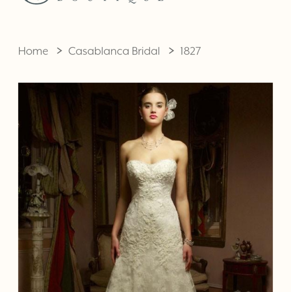 Casablanca wedding dress
